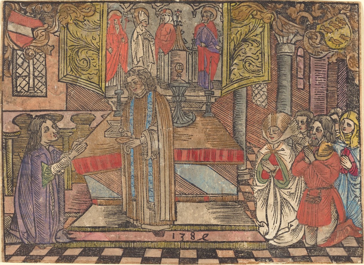 Milagre em Seefeld de German 15th Century