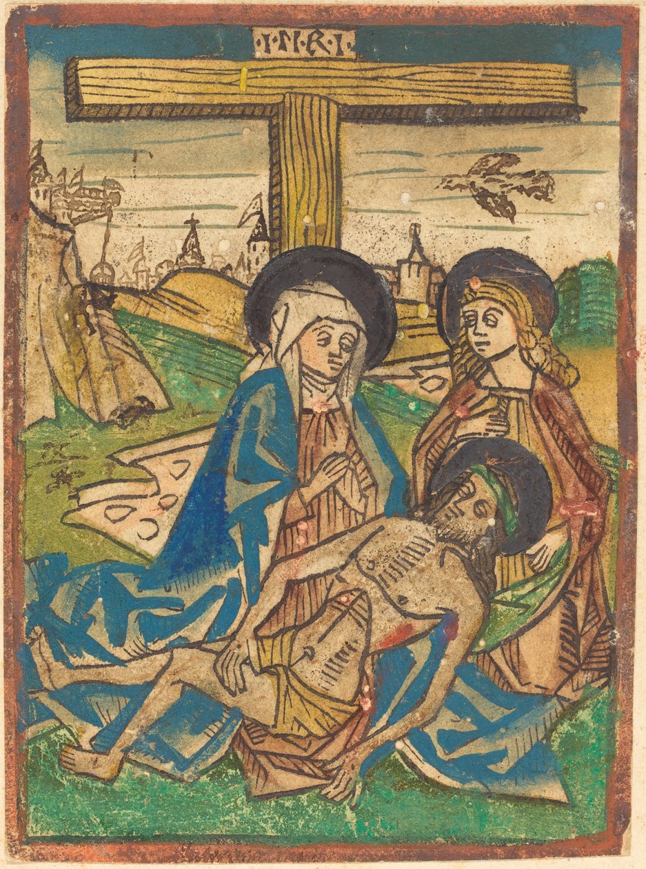 Pietà com São João de German 15th Century