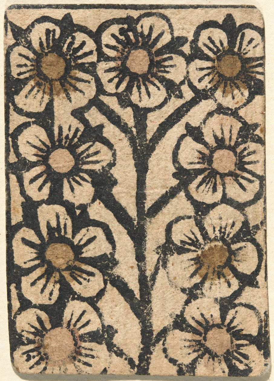 Cartão de jogo de German 15th Century
