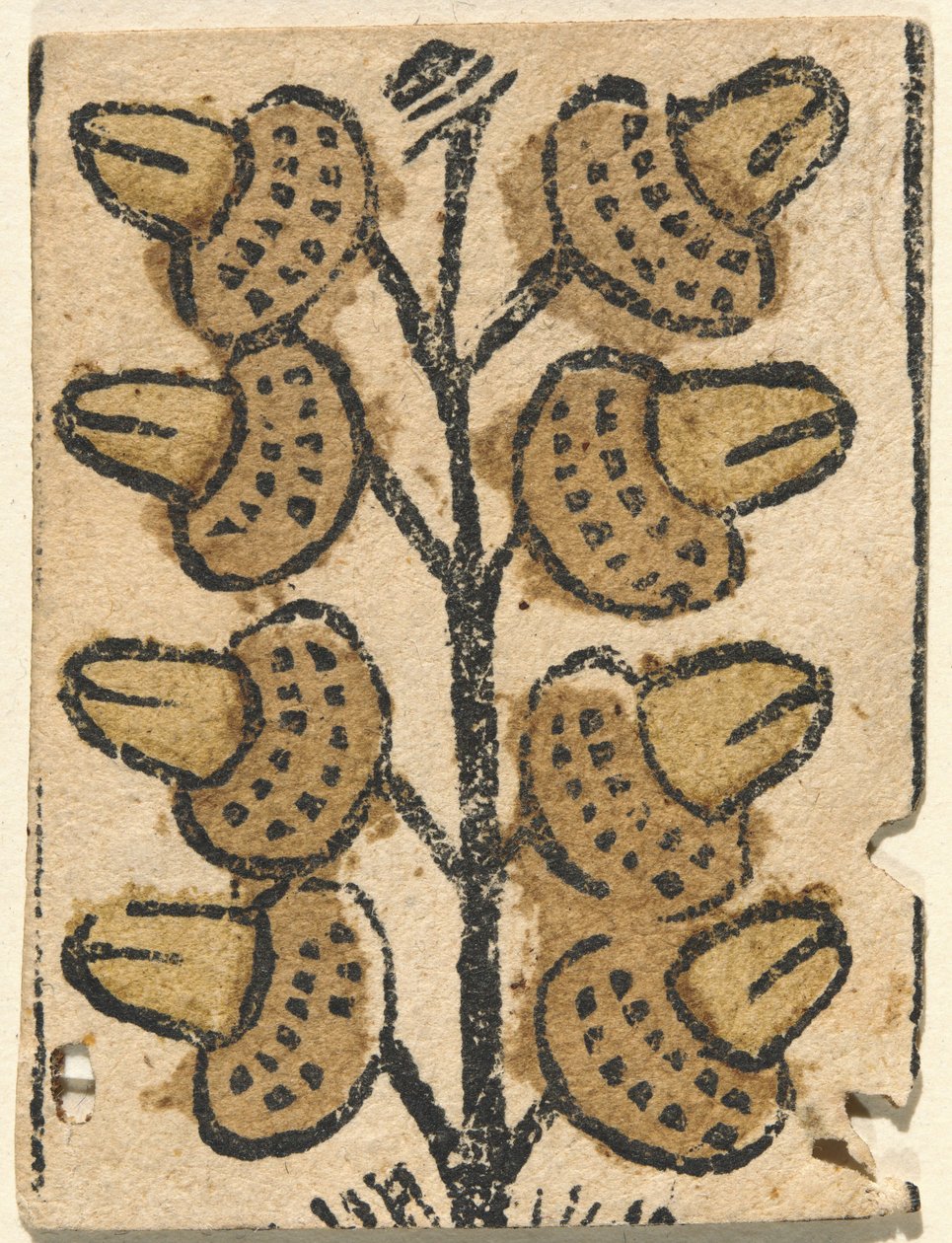 Cartão de jogo de German 15th Century