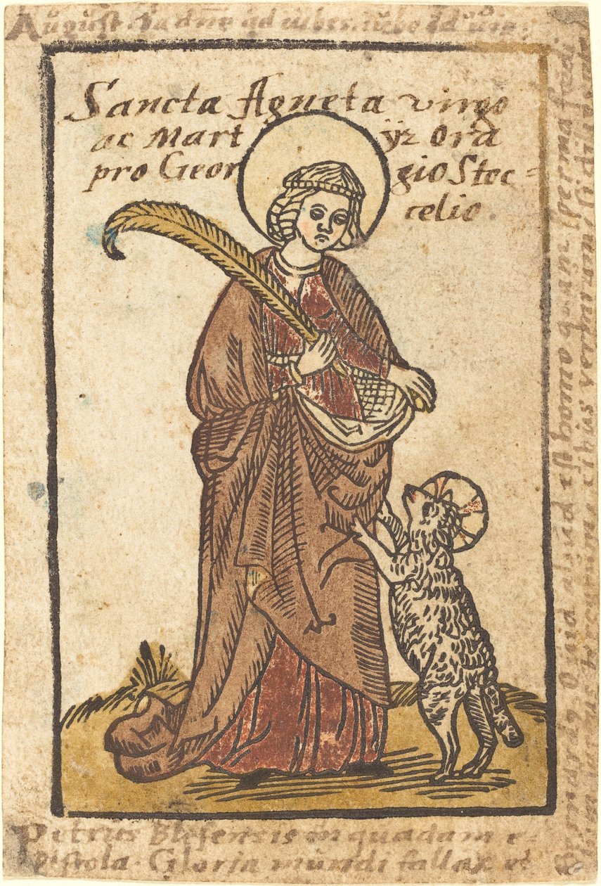 Santa Inês de German 15th Century