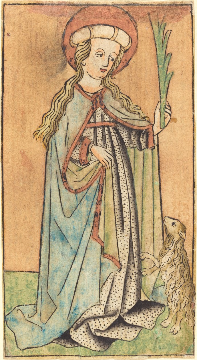 Santa Inês de German 15th Century