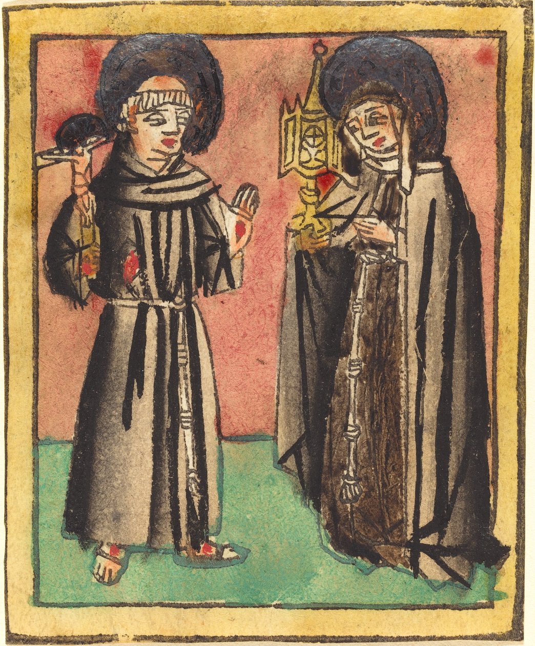 São Francisco e Santa Clara de German 15th Century