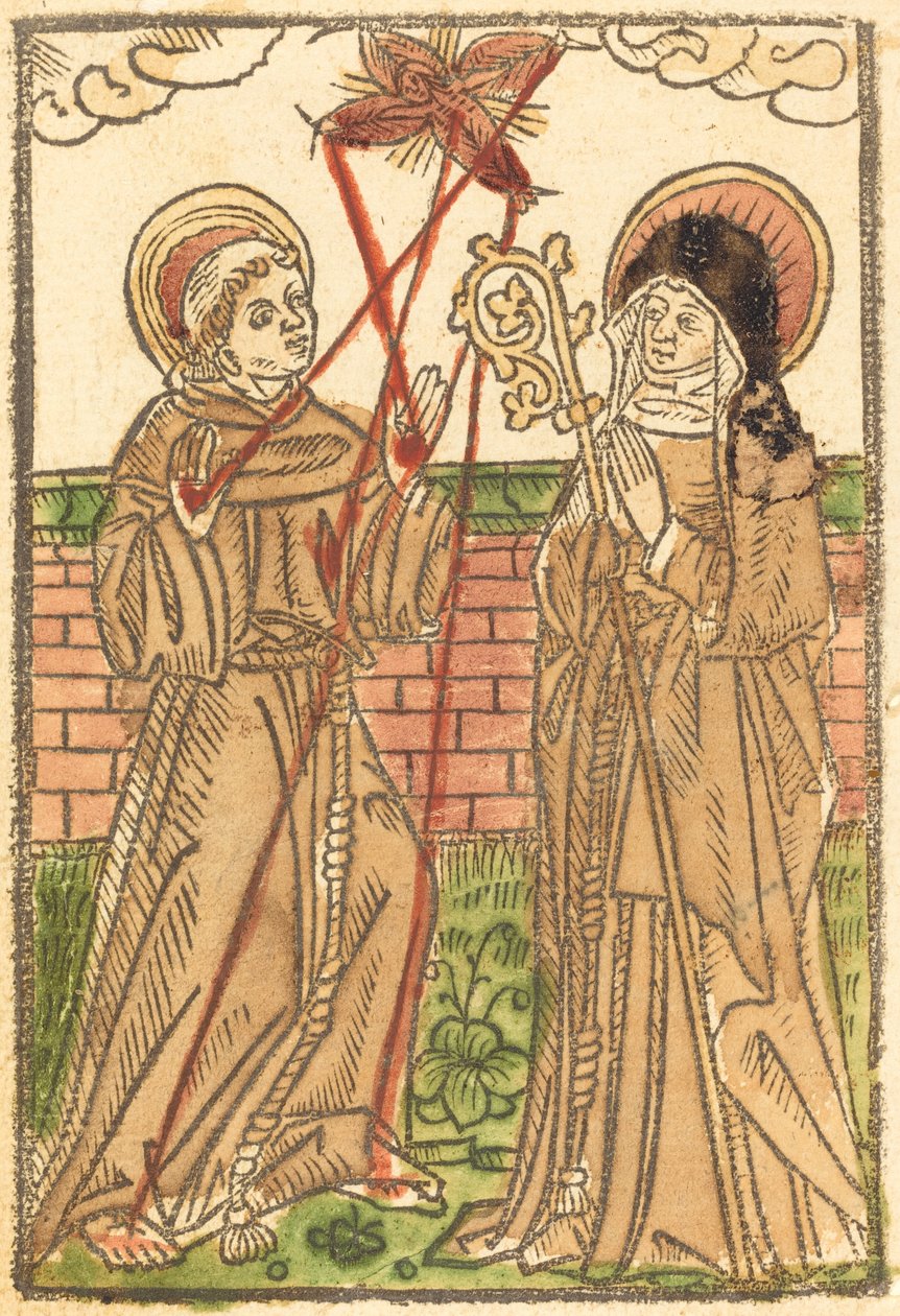 São Francisco e Santa Clara de German 15th Century
