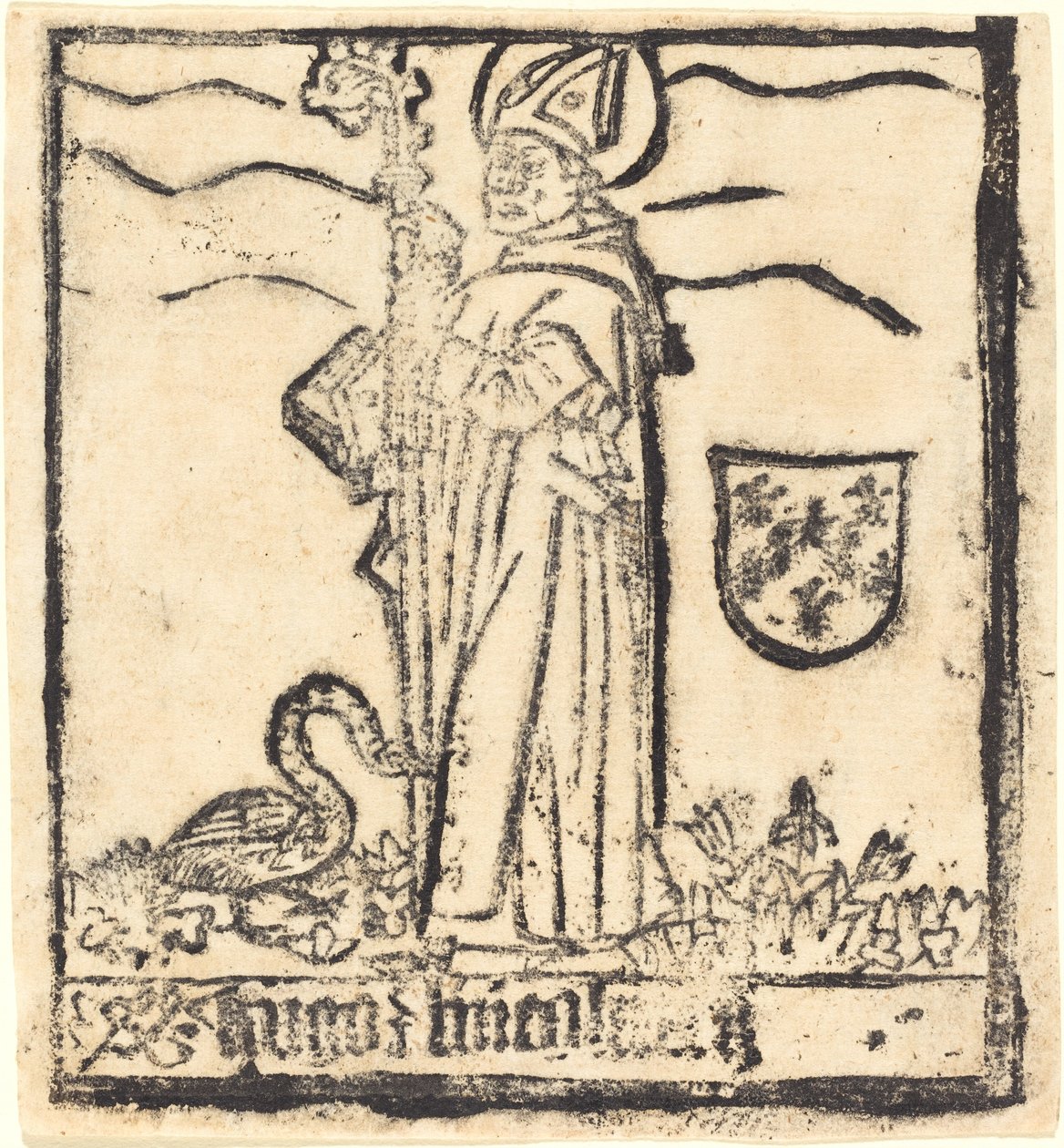 São Hugo de Lincoln (ou São Hugo de Avalon) de German 15th Century