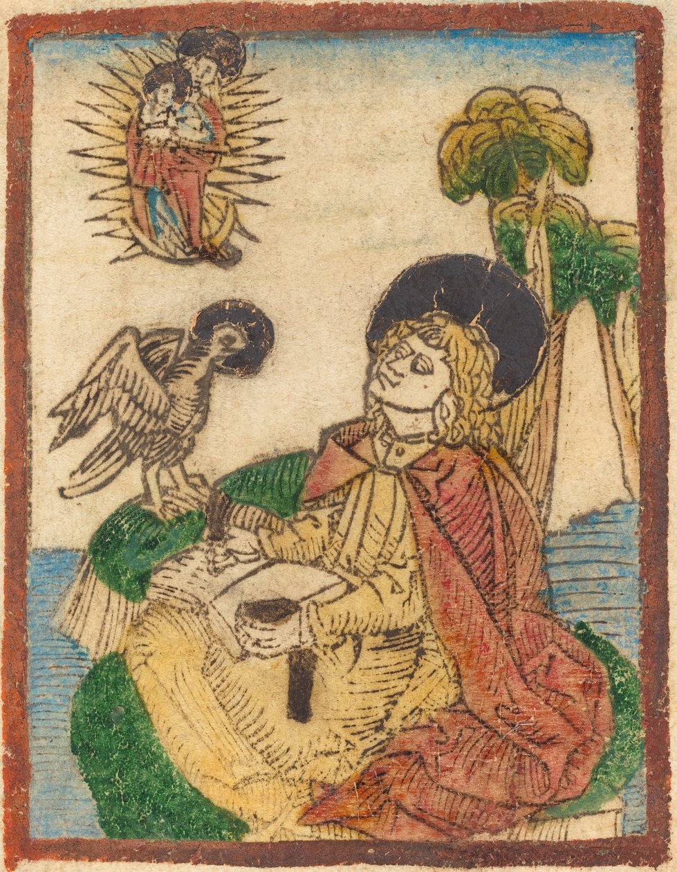 São João na Ilha de Patmos de German 15th Century