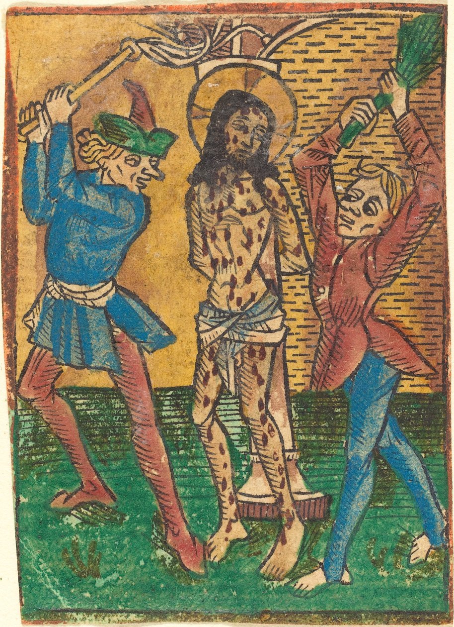 Flagelação de Cristo de German 15th Century
