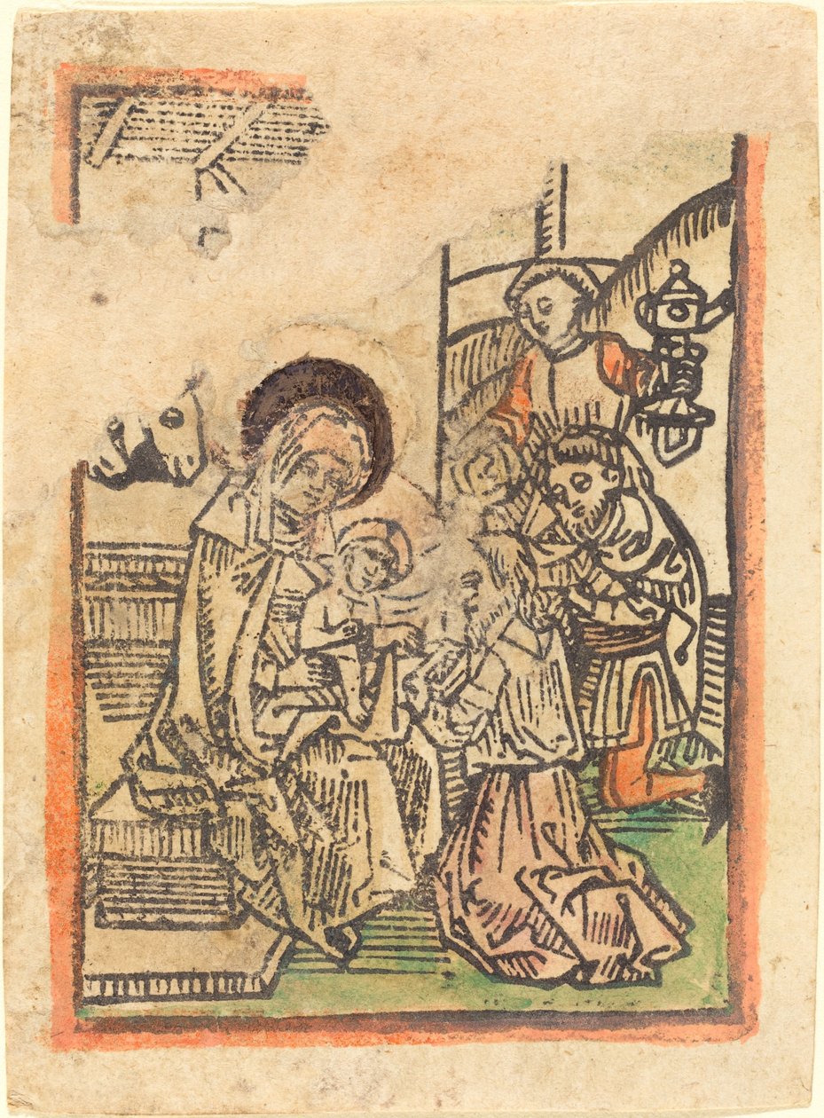 A adoração dos magos de German 15th Century