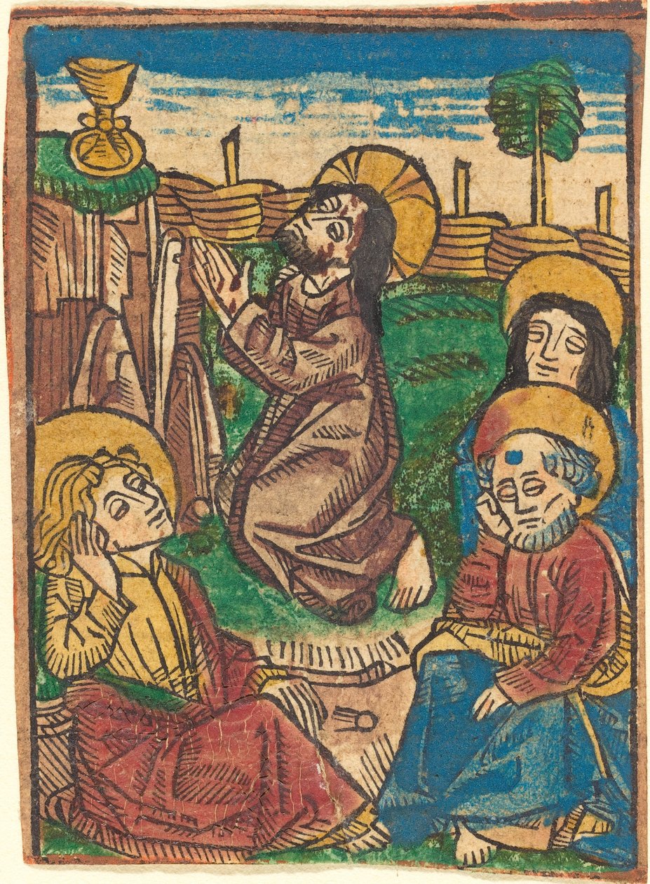 A agonia no jardim de German 15th Century
