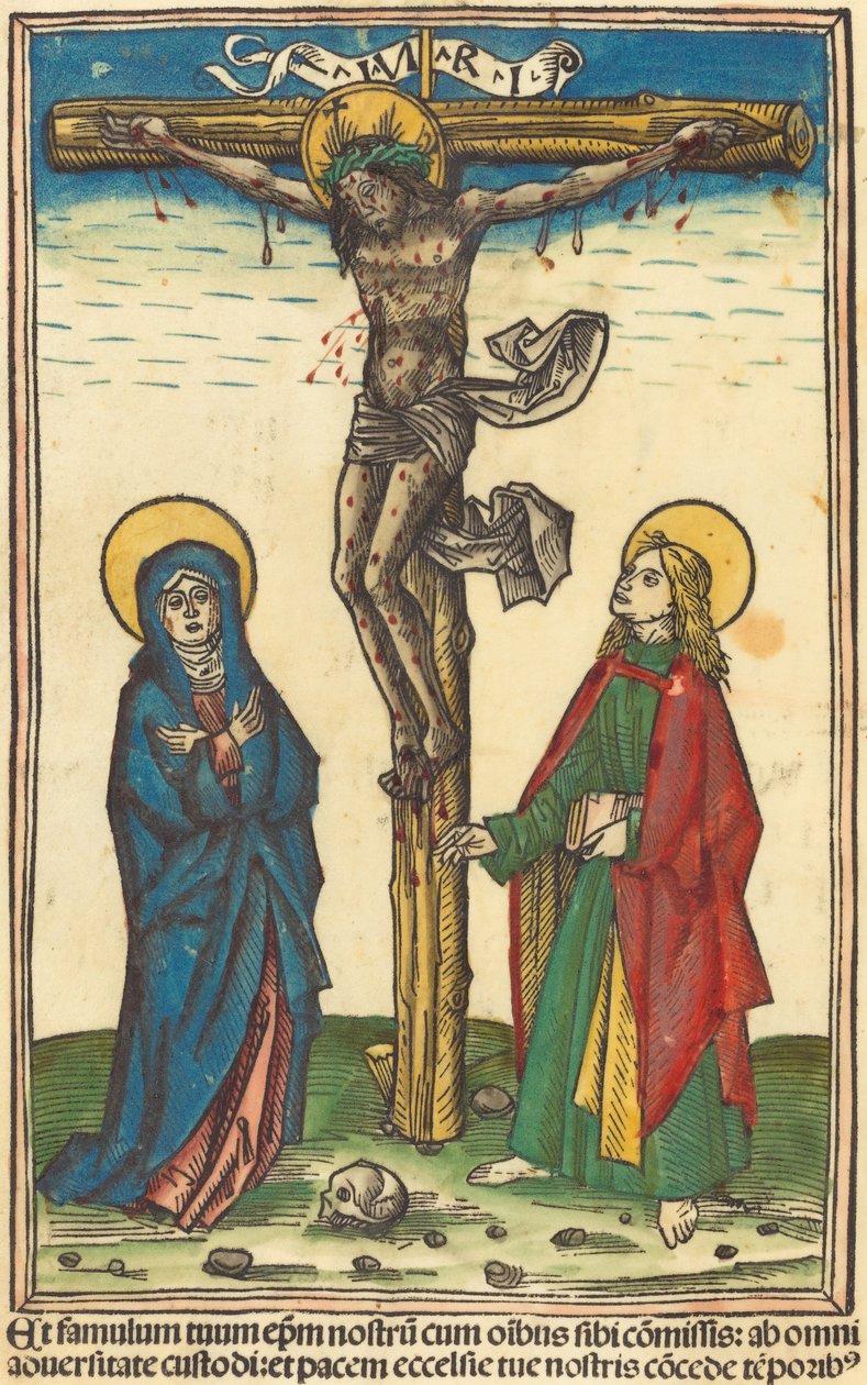 A Crucificação de German 15th Century