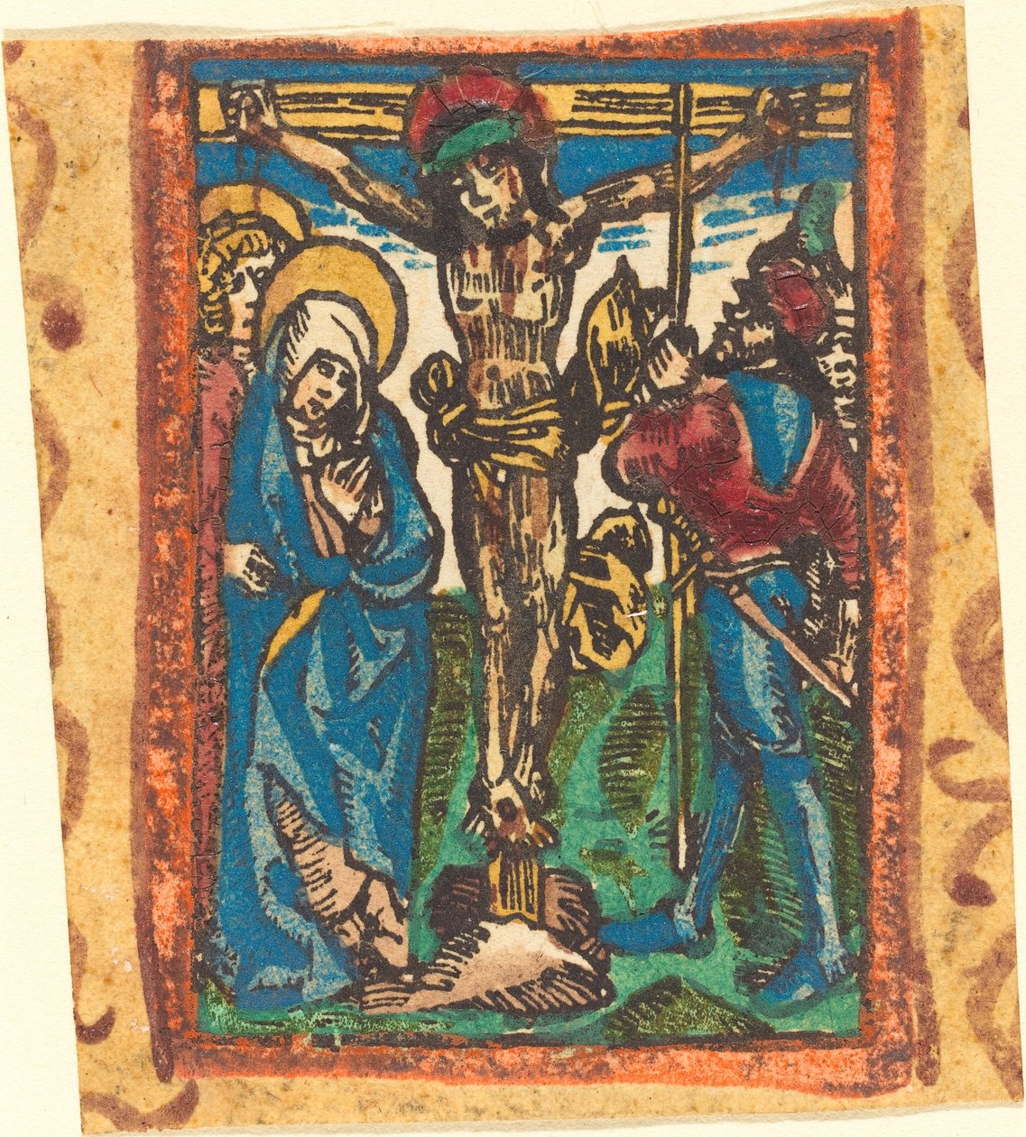 A Crucificação de German 15th Century