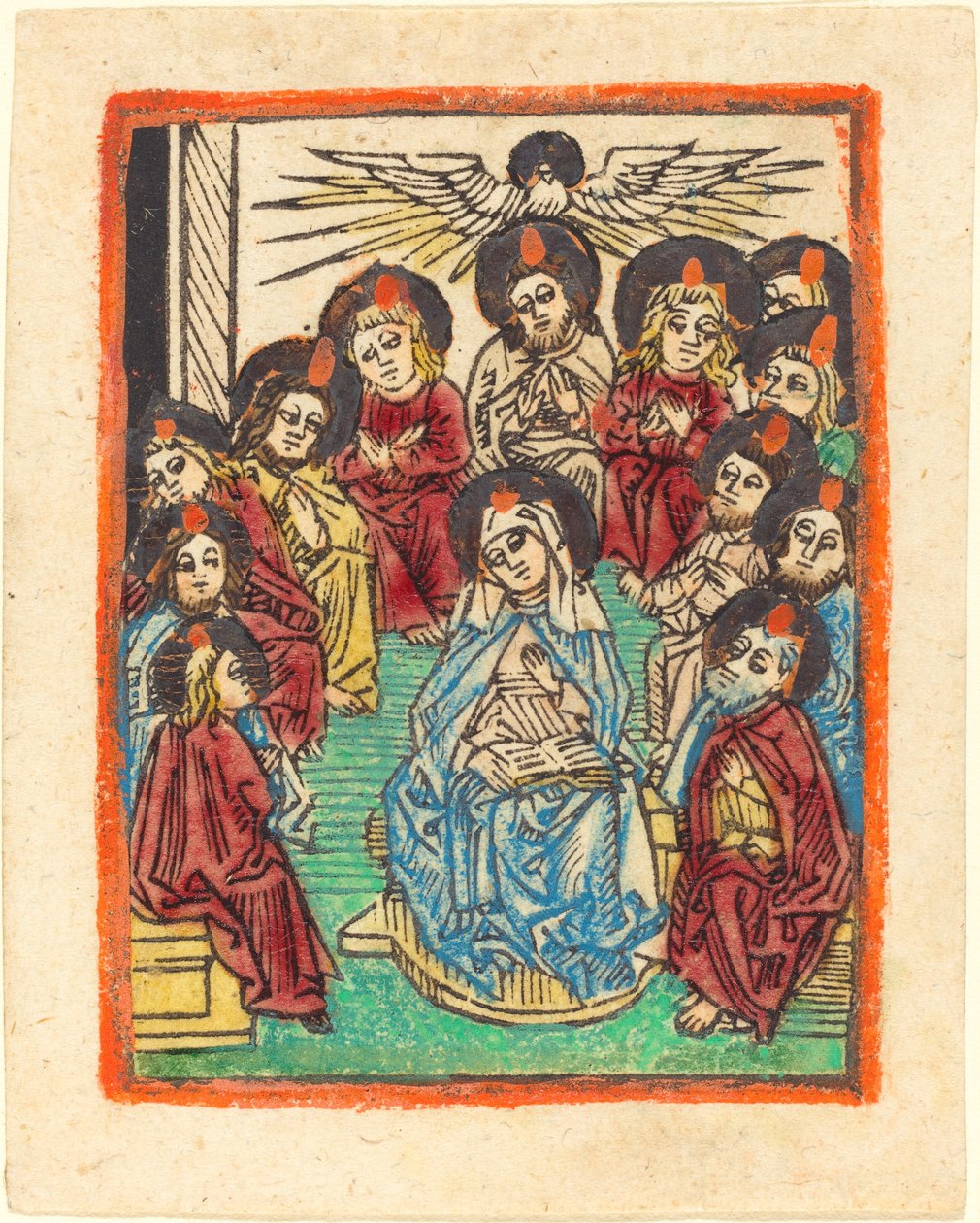 A descida do Espírito Santo de German 15th Century