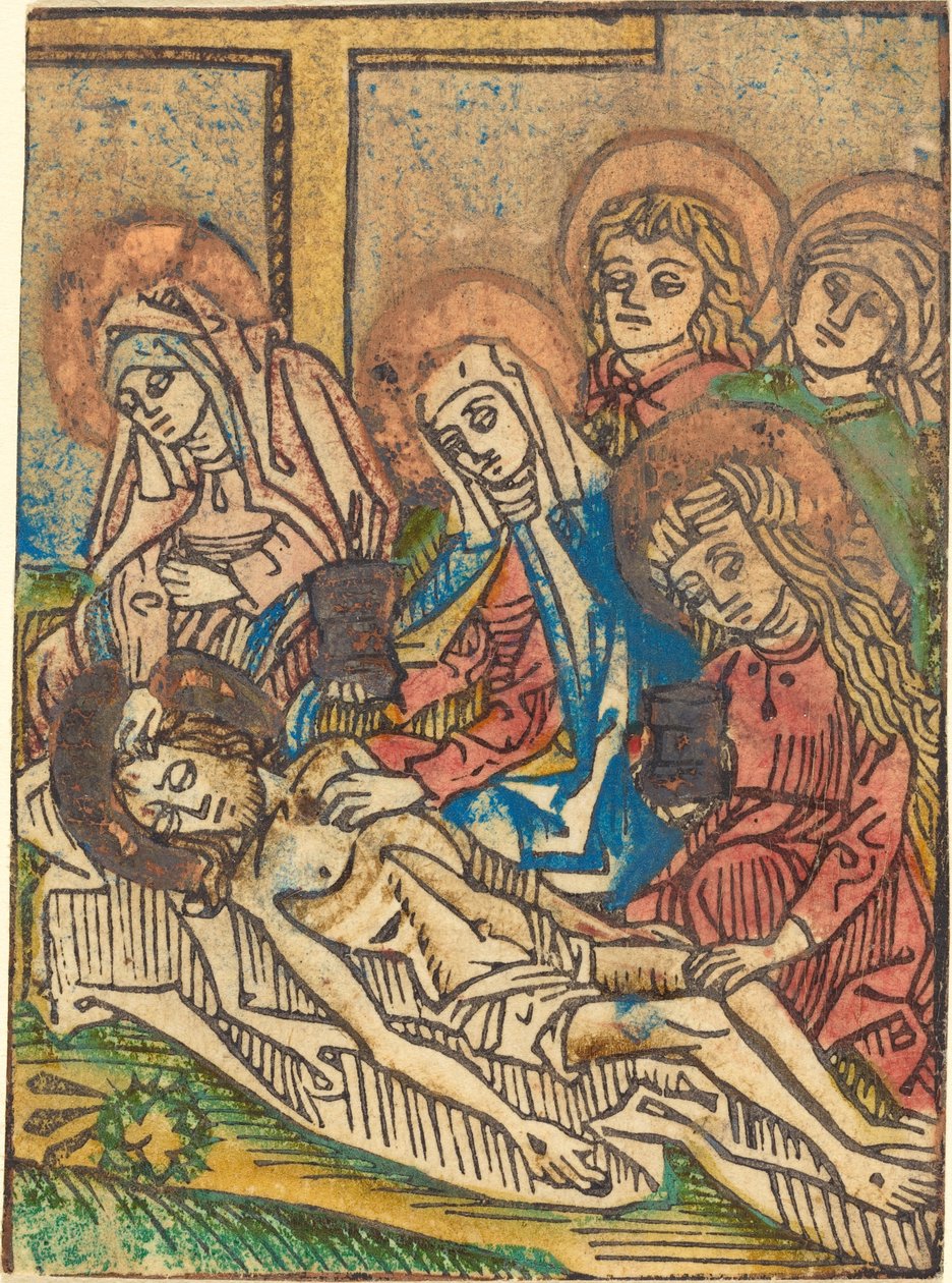 O Embalsamamento de Cristo de German 15th Century