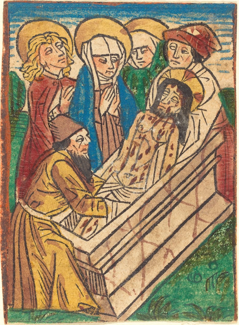 O sepultamento de German 15th Century