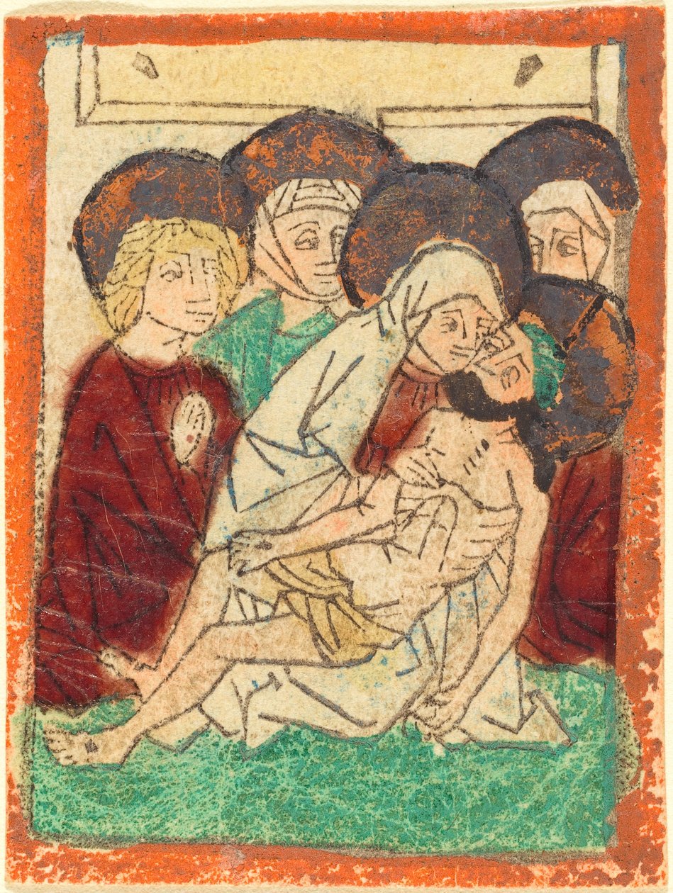 A Lamentação de German 15th Century