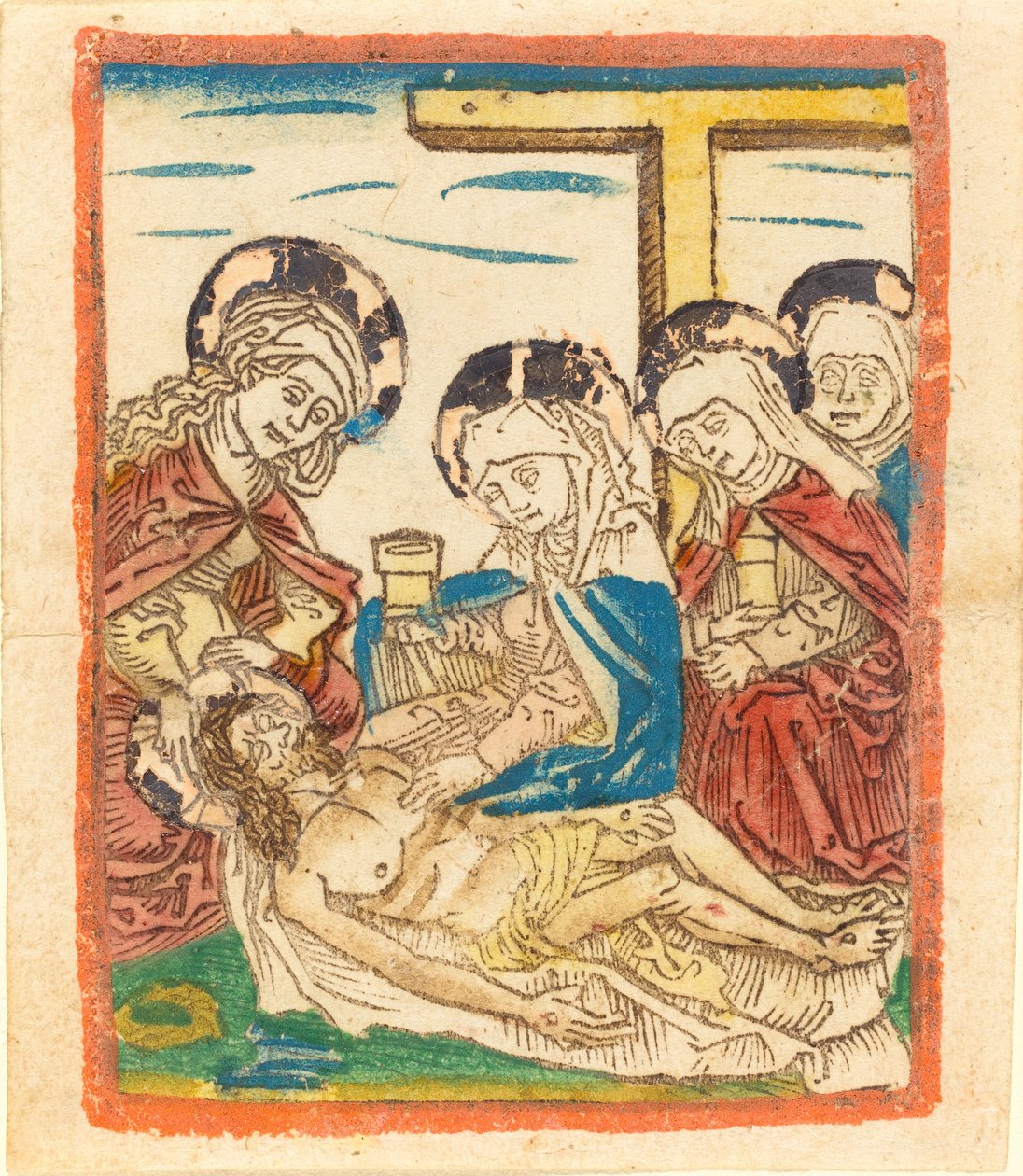 A Lamentação de German 15th Century