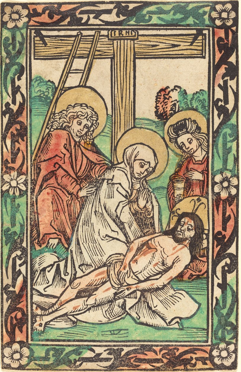 A Lamentação de German 15th Century