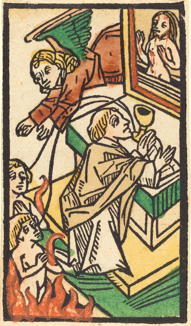 A Missa de São Gregório de German 15th Century