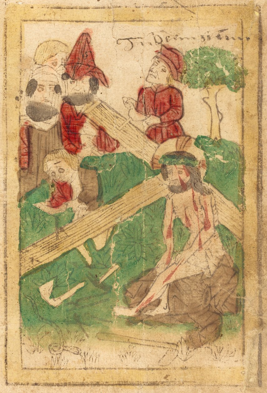 A Preparação para a Crucificação de German 15th Century
