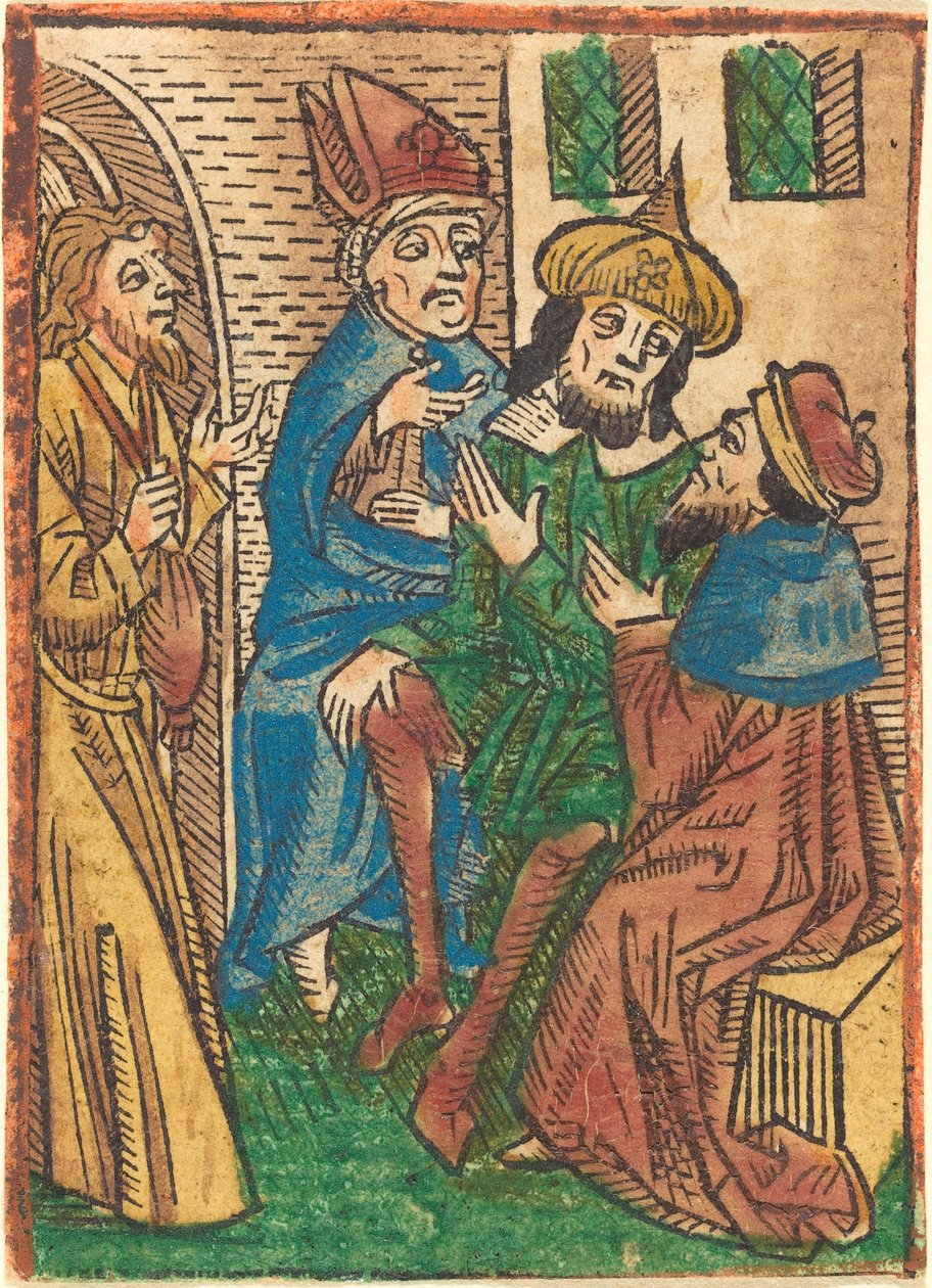 Traição de Judas de German 15th Century