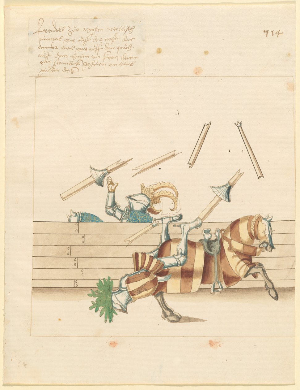 Justa da Paz Italiana de German 16th Century