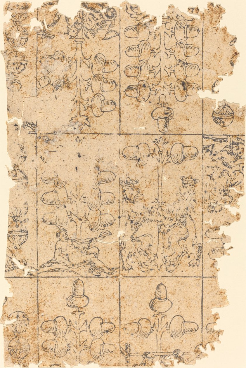 Cartão de jogo de German 16th Century