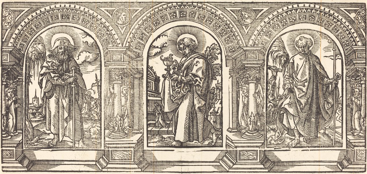 Cristo e Seus Discípulos III de German 16th Century after Martin Schongauer