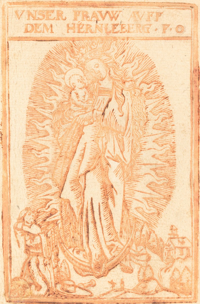 Madona do Hernleberg de German 17th Century