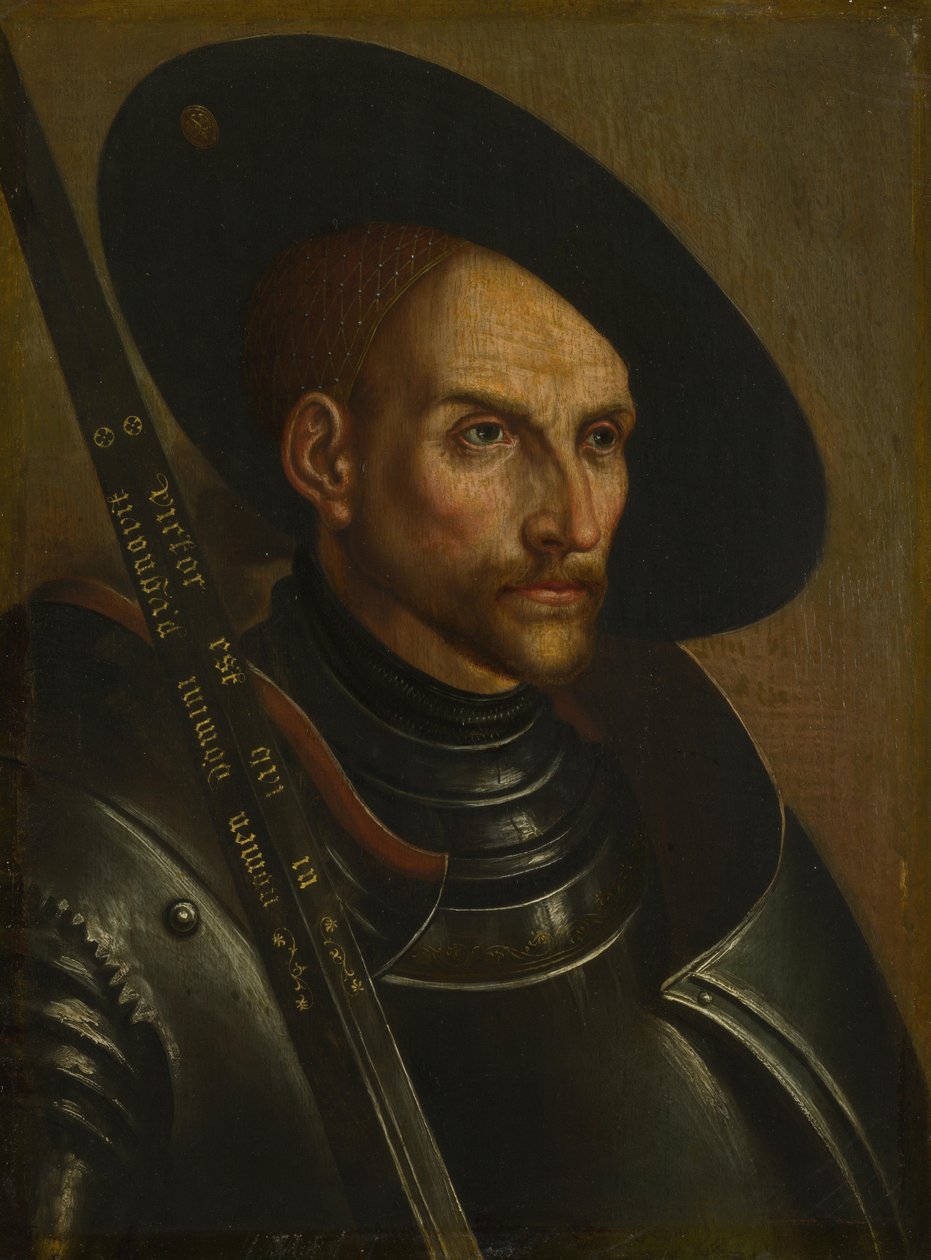 Retrato de Edzard I, conde da Frísia Oriental 1461-1528, século XVIII de German Master