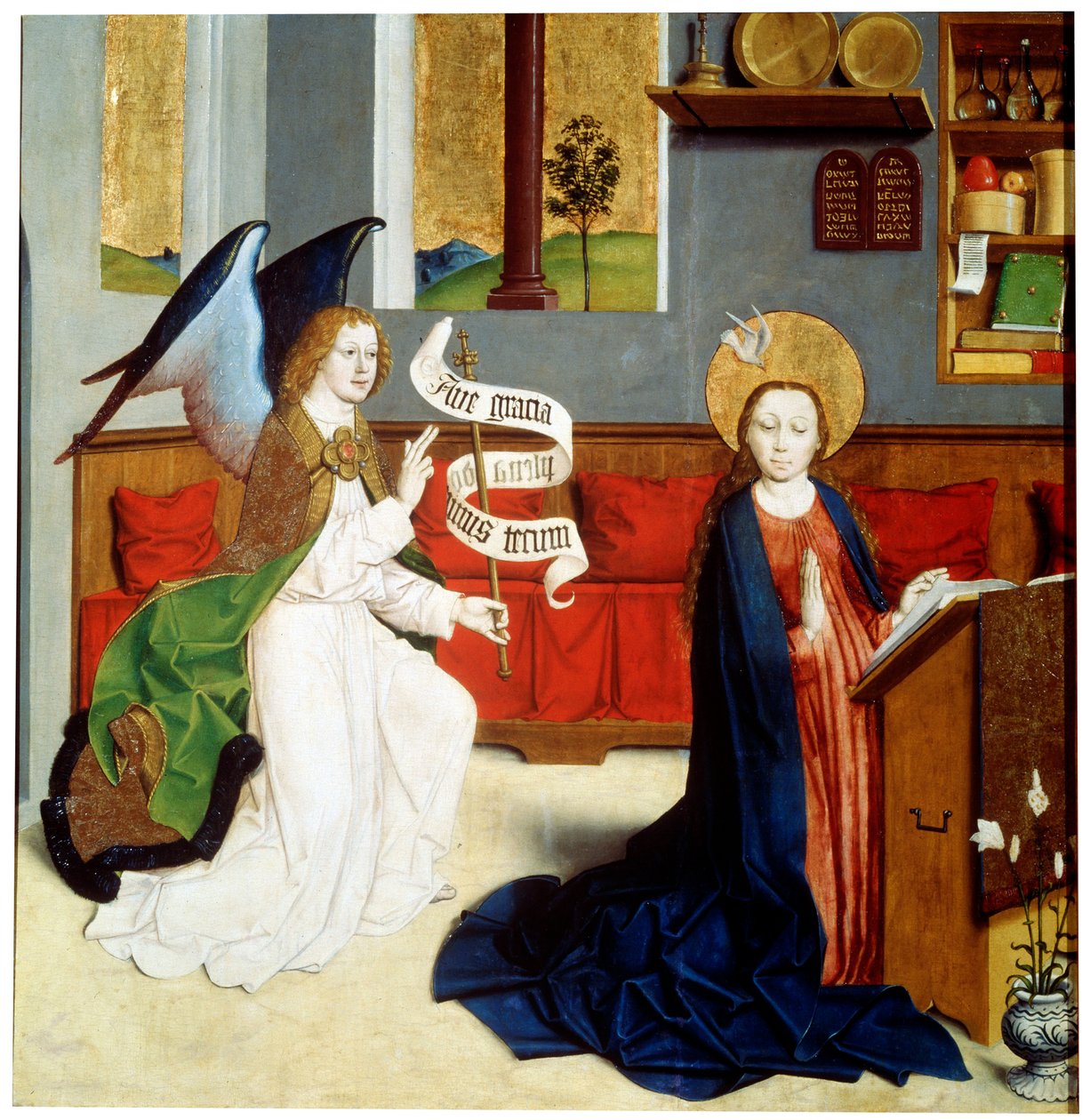 A Anunciação, c1470-c1480 de German Master