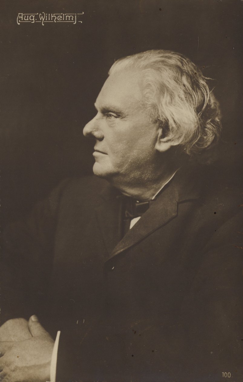 Retrato de August Wilhelm Bach (fotografia a preto e branco) de German Photographer