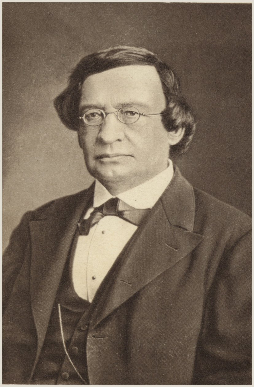 Retrato de Wilhelm Taubert (fotografia a preto e branco) de German Photographer