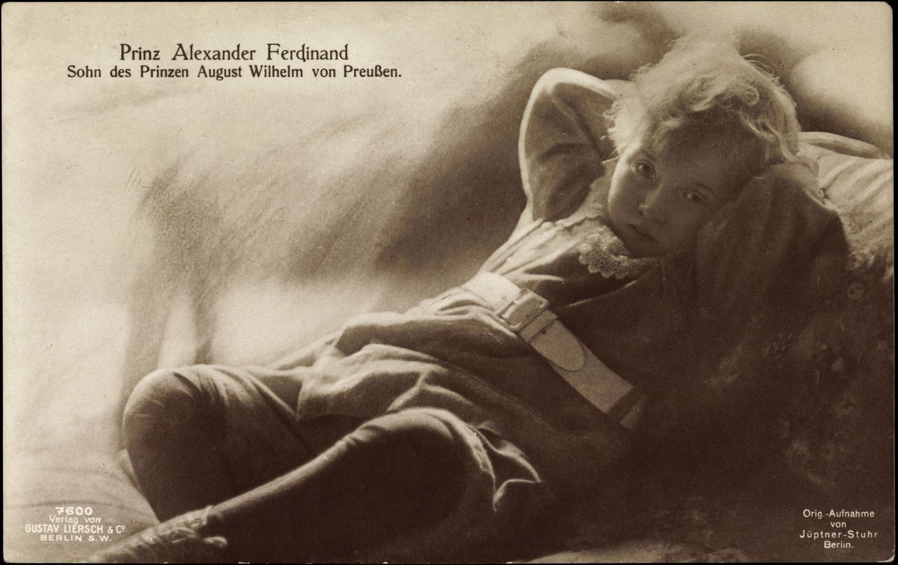 Príncipe Alexandre Ferdinando, filho de Augusto Guilherme de German Photographer