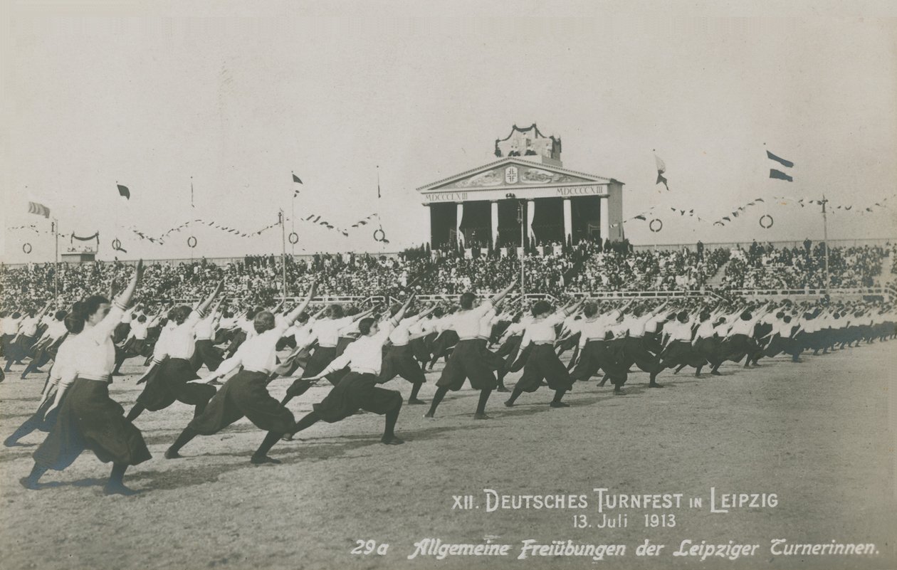 Vigésimo festival alemão de ginástica, Leipzig de German Photographer