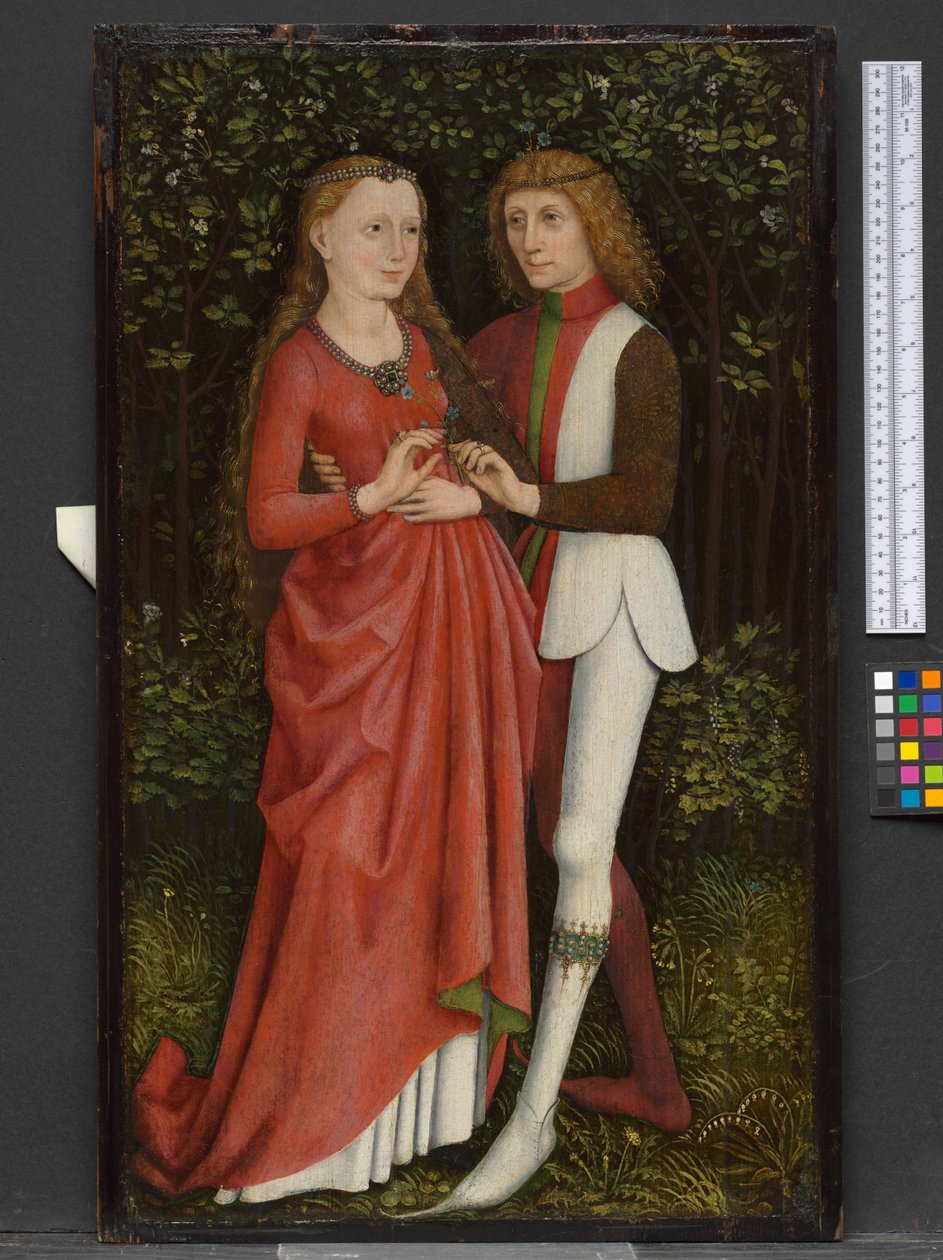 Um casal nupcial, c.1470 de German School