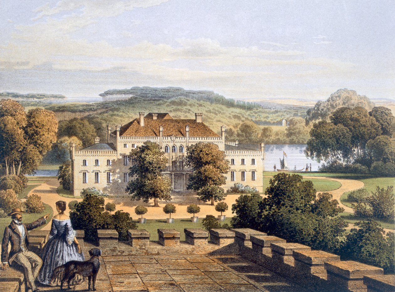 Uma residência real prussiana, c.1852-63 de German School
