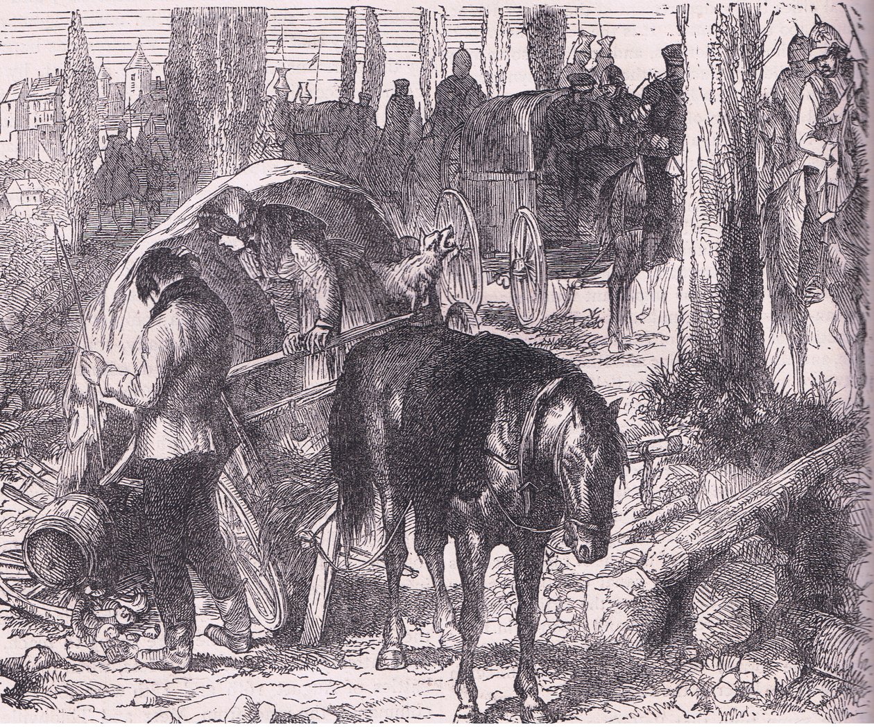 A breakdown, Cassells History of the War between France and Germany publicado por Cassell and Company Limited, c.1890 (litho) de German School