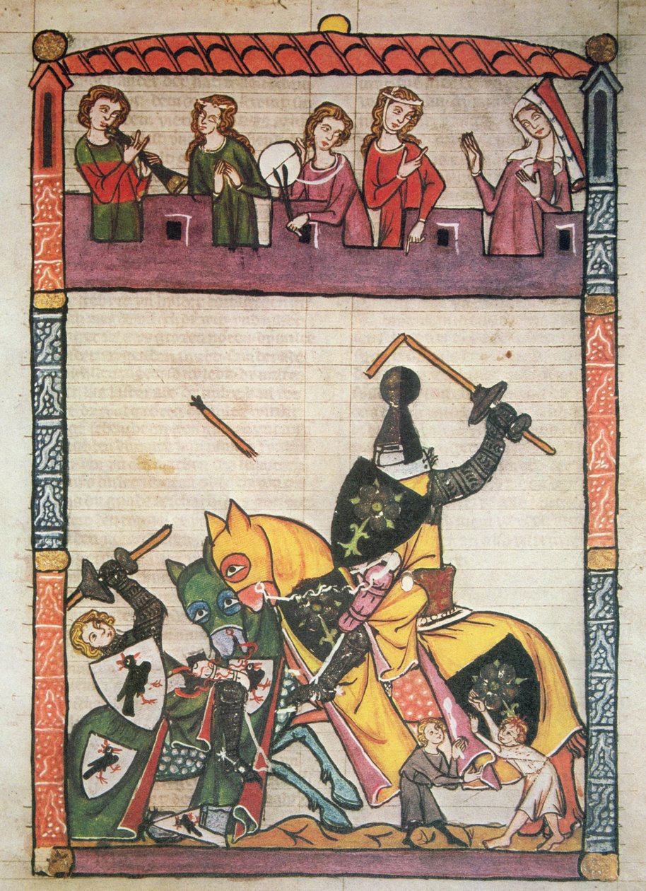 Um joust, do manuscrito 