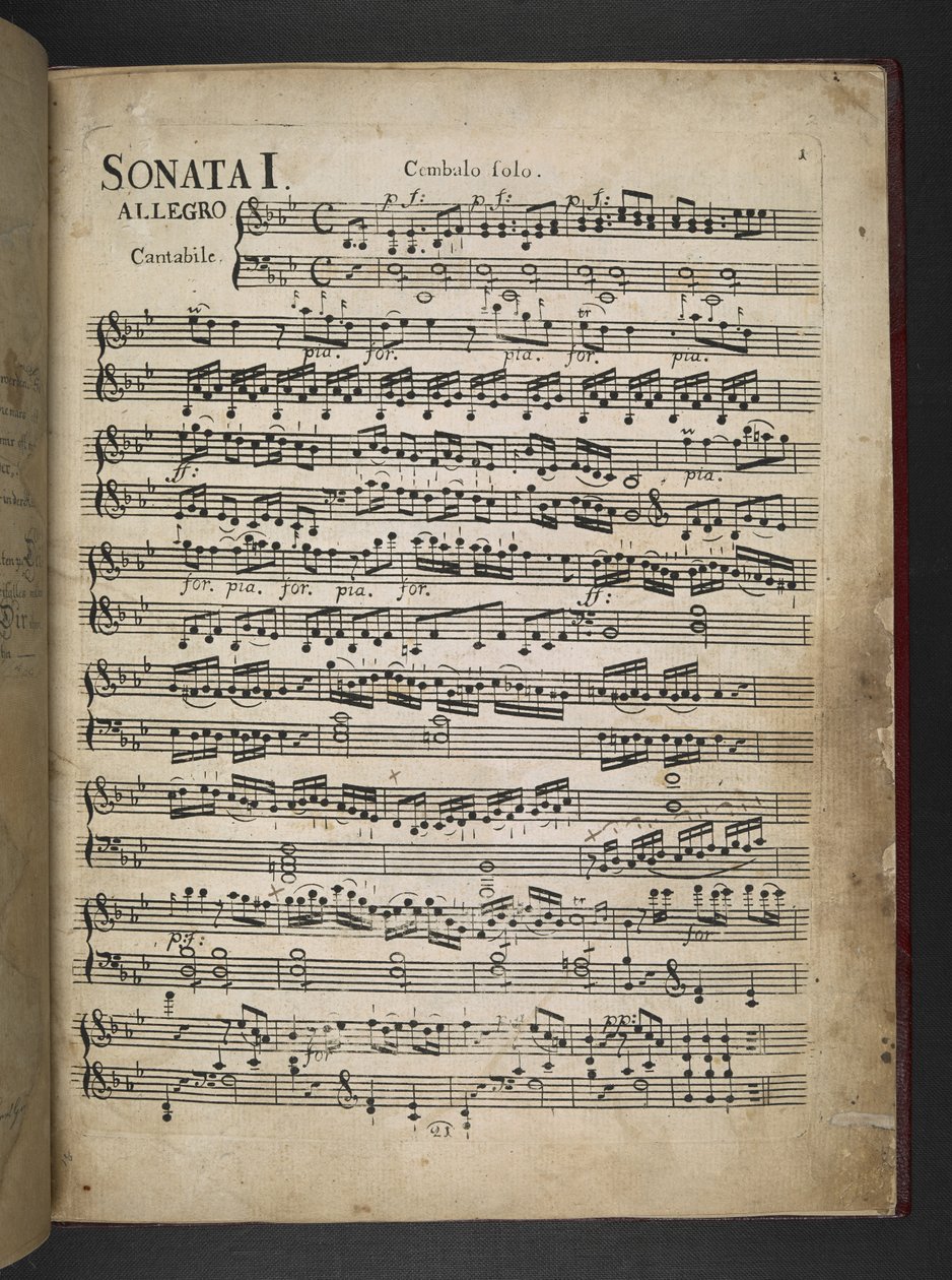 Adicionar MS 41631 f.2r Sonata I, Partitura, de 