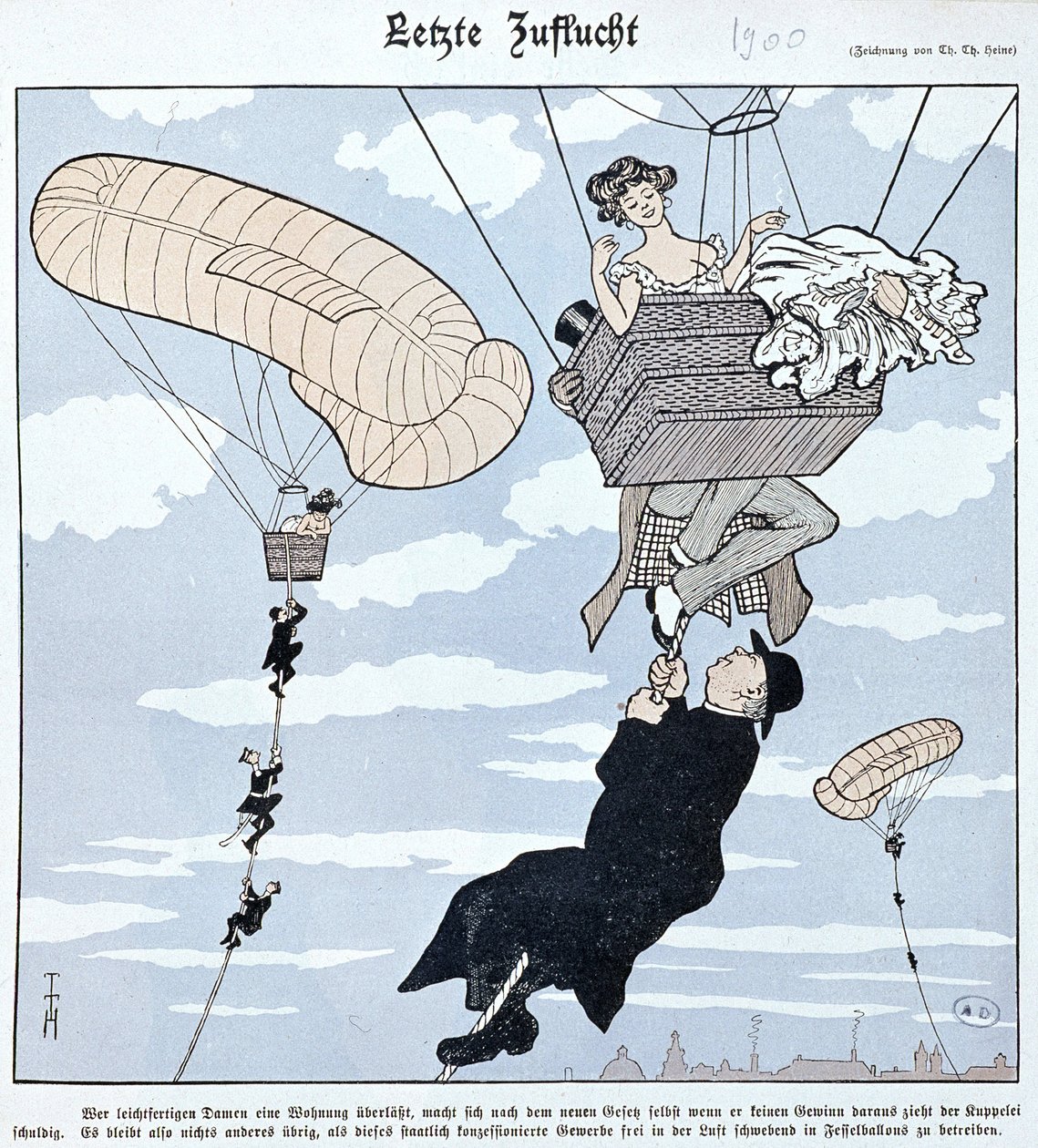 Aerostação: Desenho animado alemão de German School