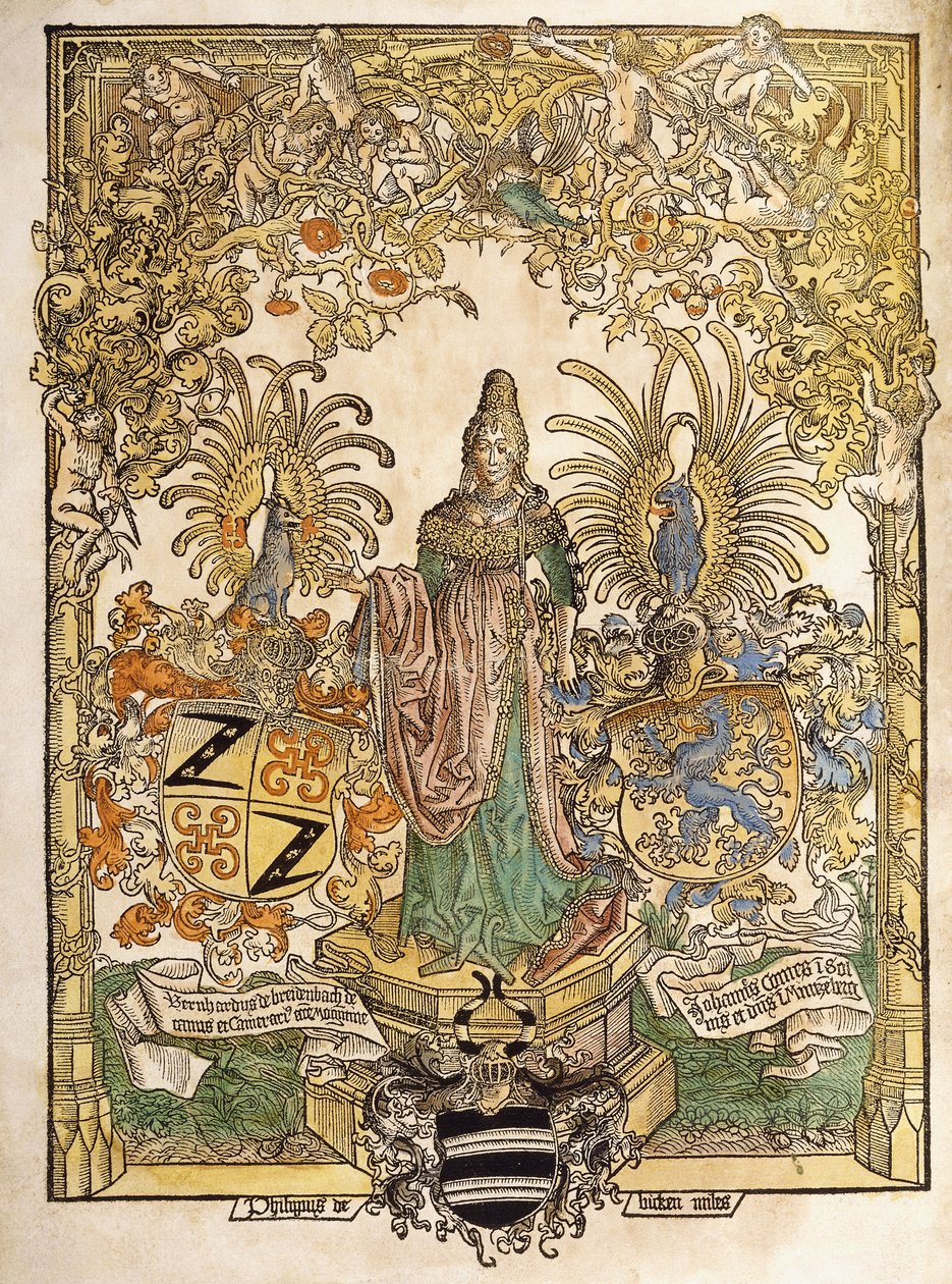 Figura alegórica de Mainz, 1486 de German School