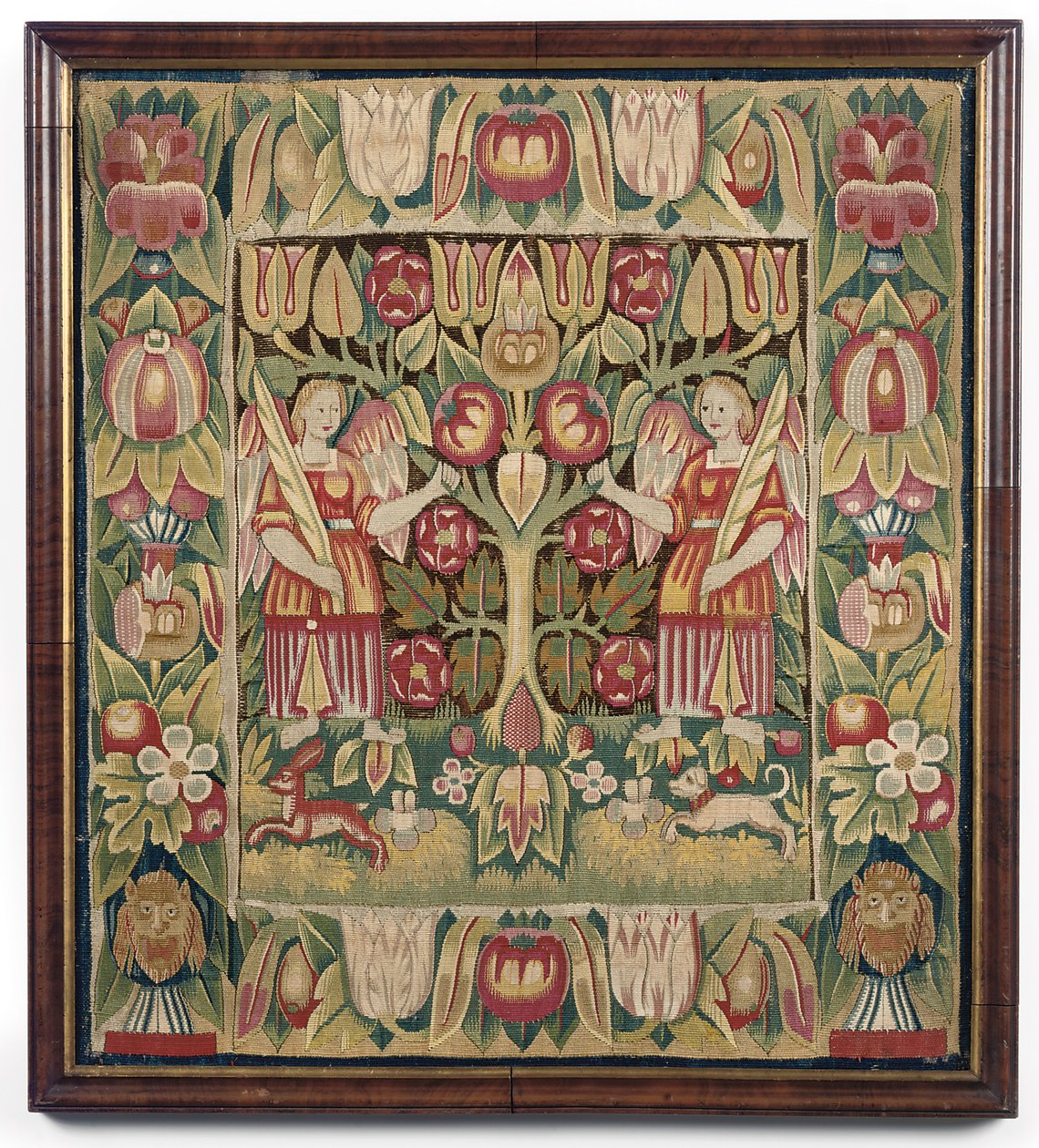 Capa de almofada de tapeçaria alegórica, Alemanha do Norte, provavelmente Hamburgo, c.1600-50 de German School