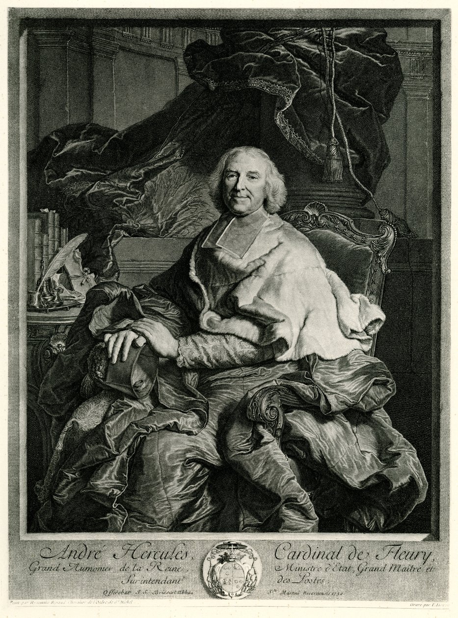 Andrew Hércules Cardeal de Fleury de German School