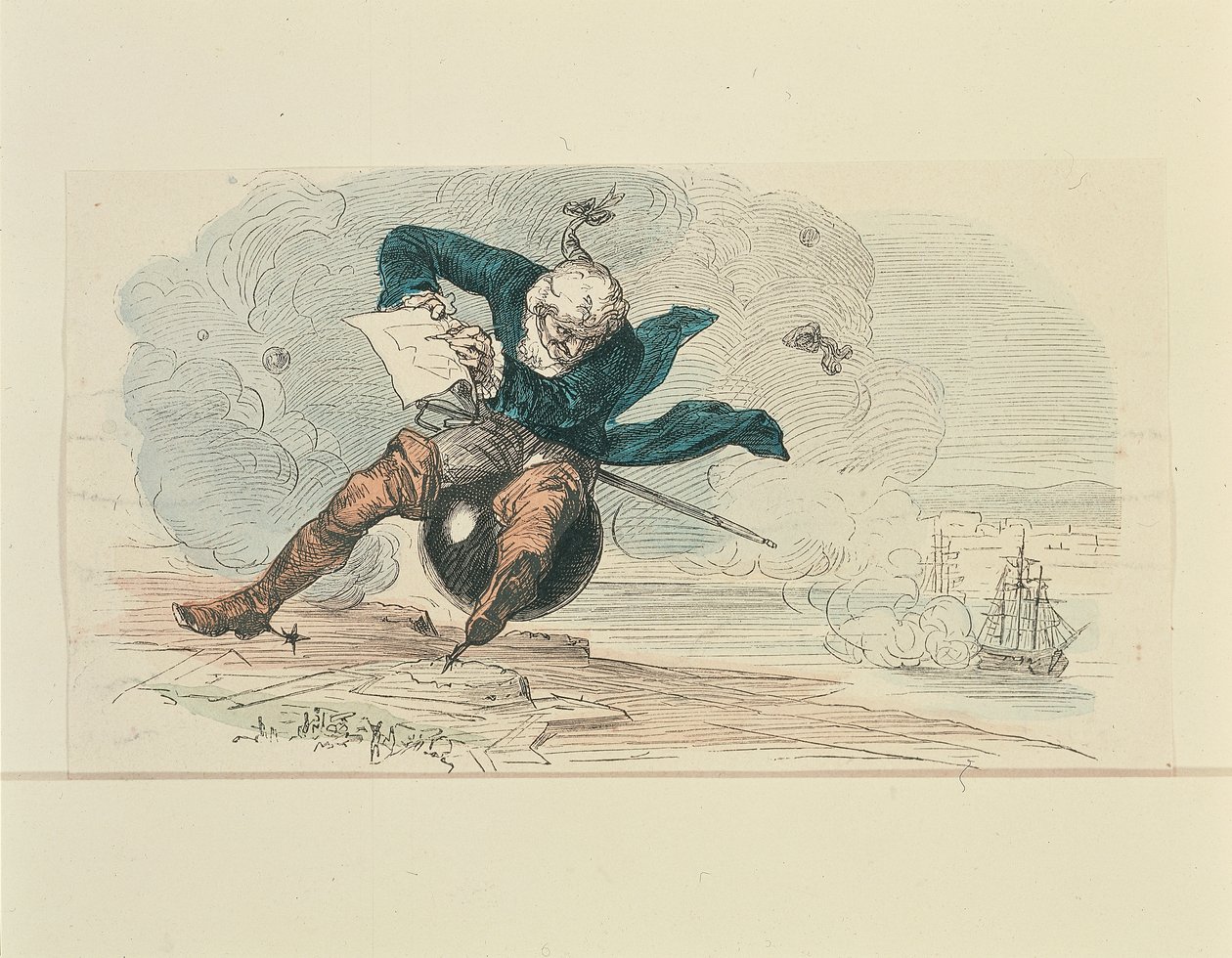 Barão Munchausen (cor litho) de German School
