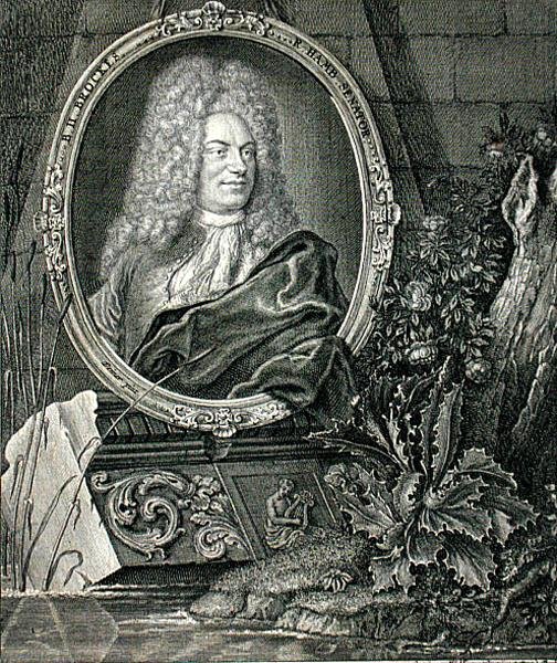 Barthold Heinrich Brockes (1680-1747) gravado por Wolffgang (gravura) de German School
