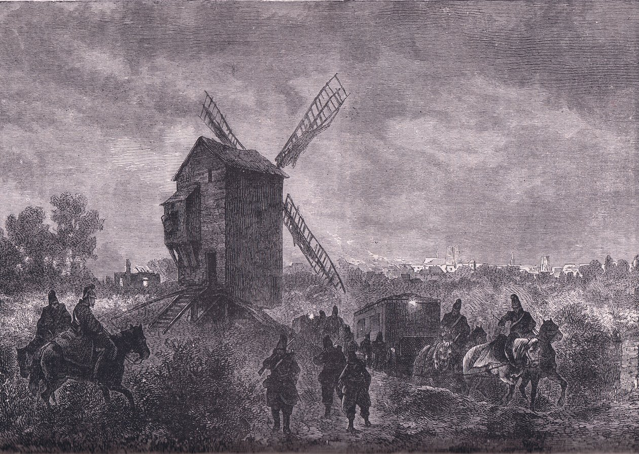 Antes de Orleans, Cassells History of the War between France and Germany publicado por Cassell and Company Limited, c.1890 (litho) de German School