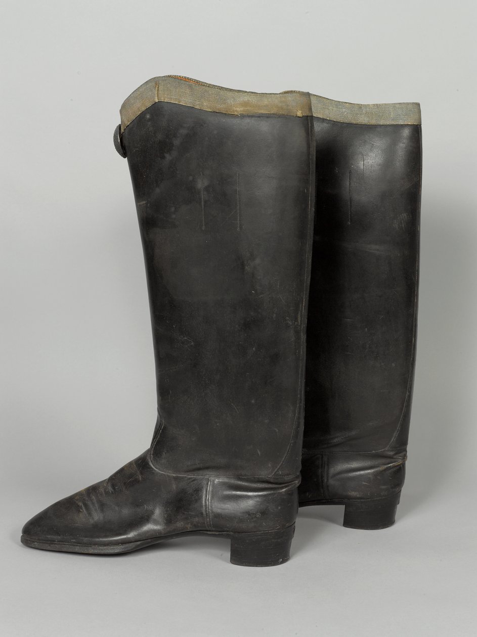 Boots, 3rd von Zieten Hussars, usado por HRH O Duque de Connaught, pré-1914 (bota) de German School