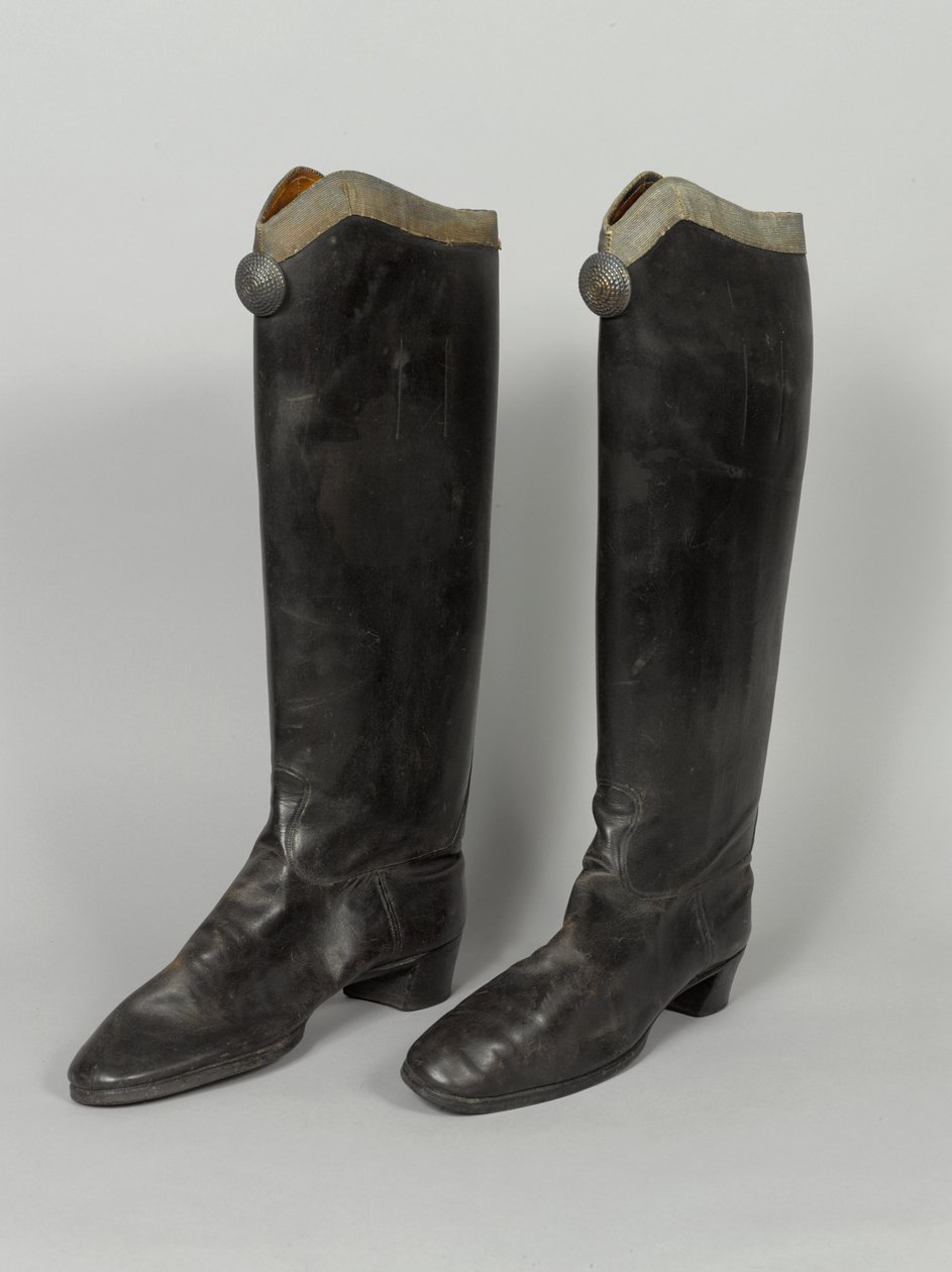 Boots, 3rd von Zieten Hussars, usado por HRH O Duque de Connaught, pré-1914 (bota) de German School