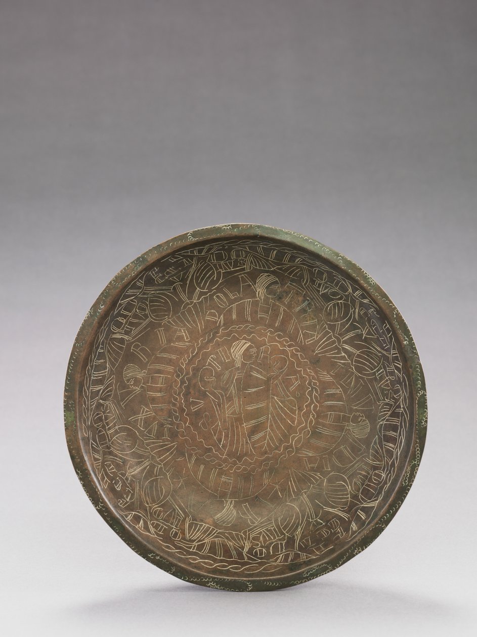 Tigela com figuras gravadas de vícios, 1150-1200 de German School