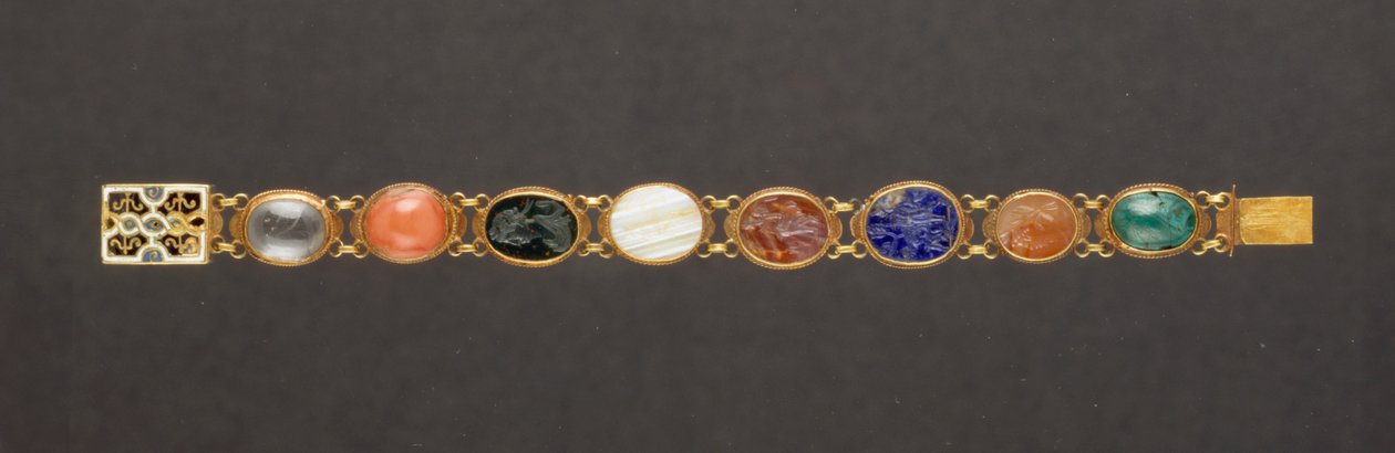 Pulseira (ouro e pedras preciosas) de German School